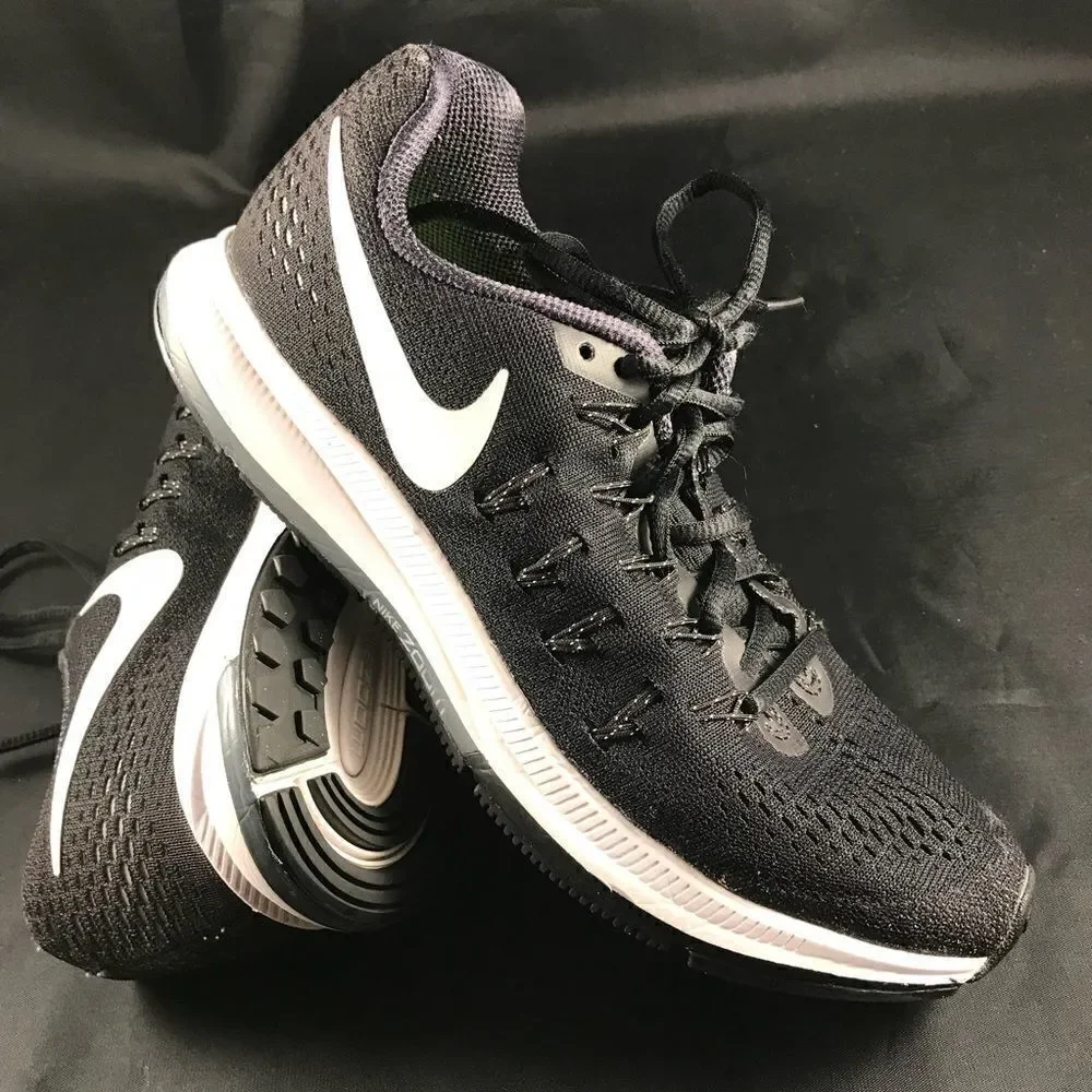 Nike Air Zoom Pegasus 33 Black white 7.5